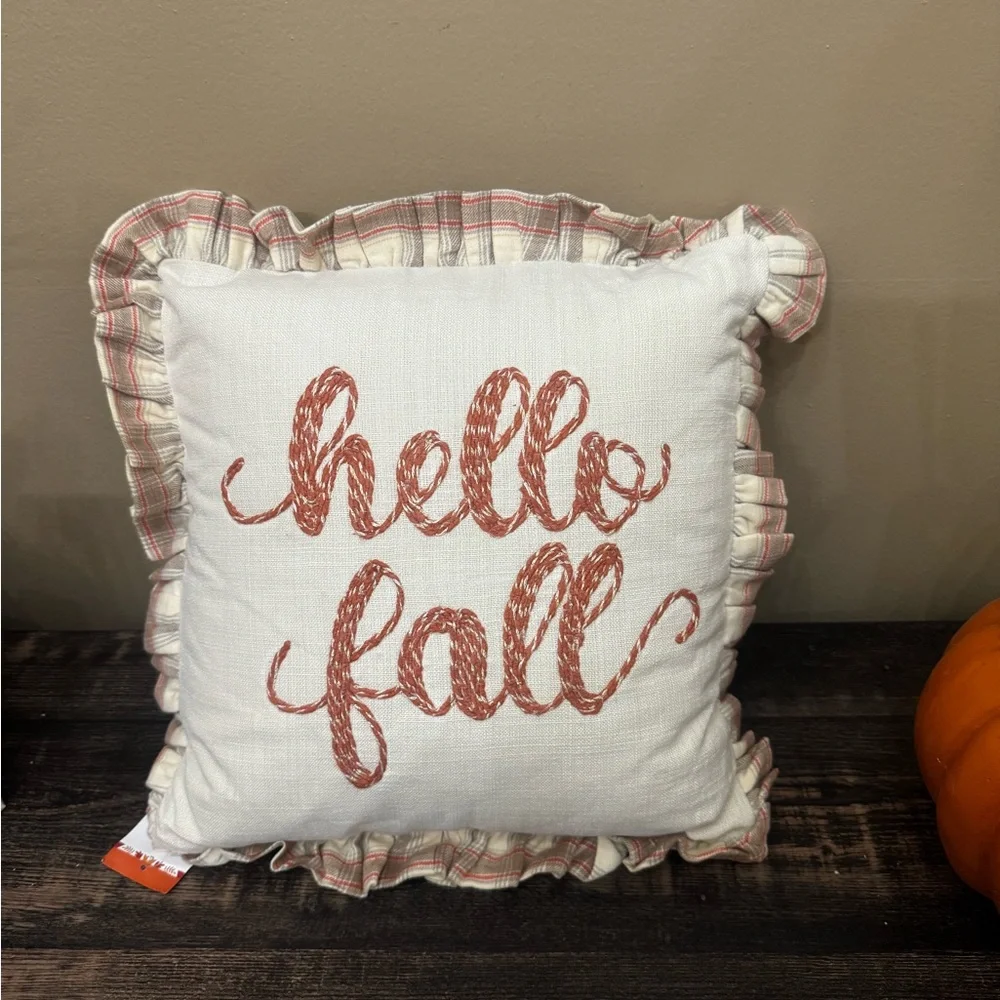 Hello Fall Decorative Pillow -